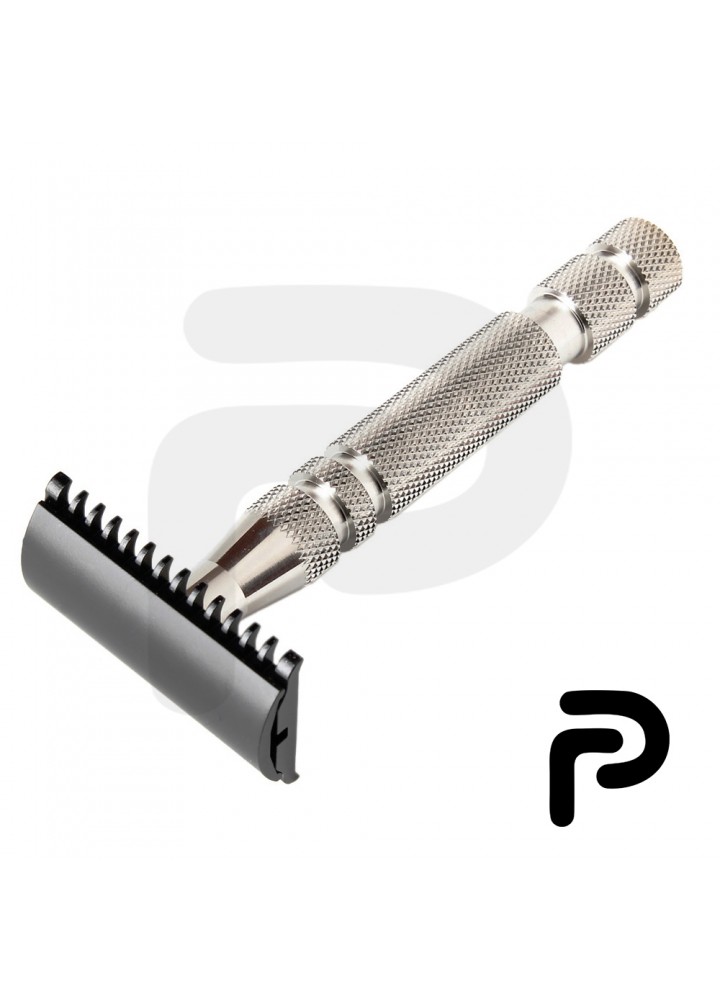 Stainless Steel Safety Razor Open Comb